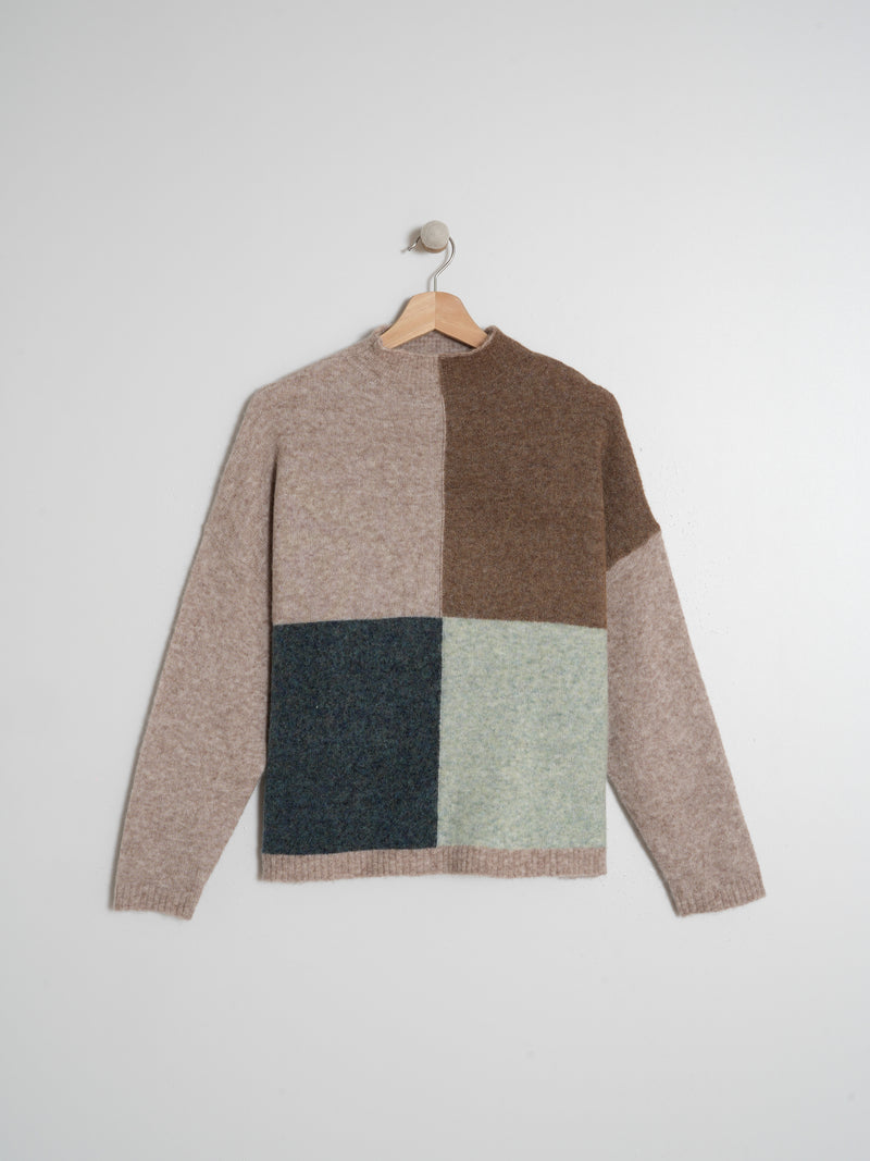 Patch Sweater Biege/Geen